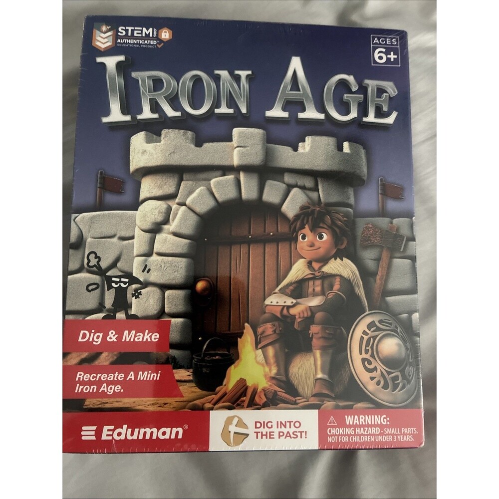 Iron Ages Fossil Dig Kit for , Dig it Up Ancient Creatures Kit, Archaeology Kit